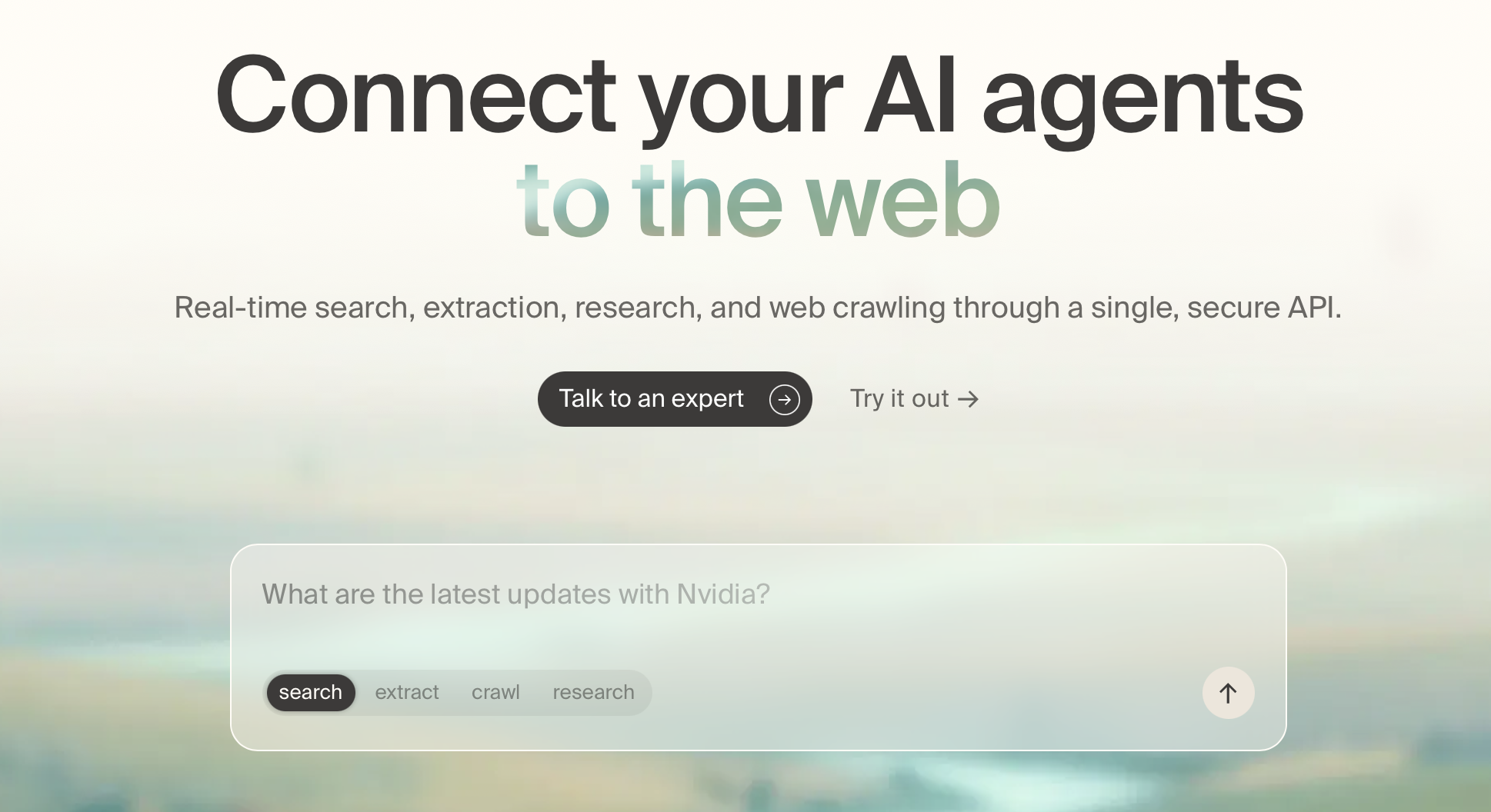 Tavily website screenshot