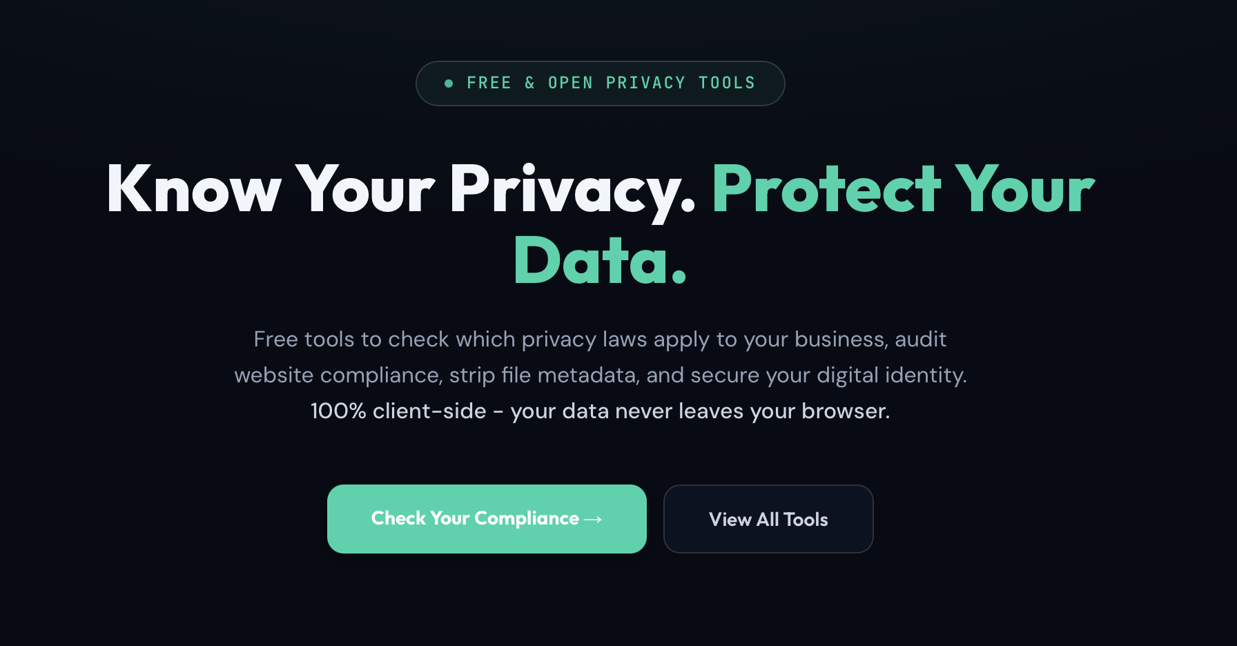 TrustScan website screenshot